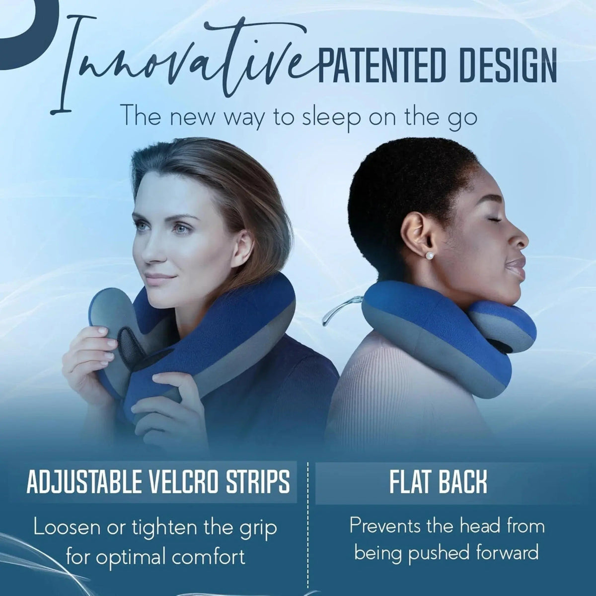 Double Support Travel Neck Pillow for Flights and Long Car Rides