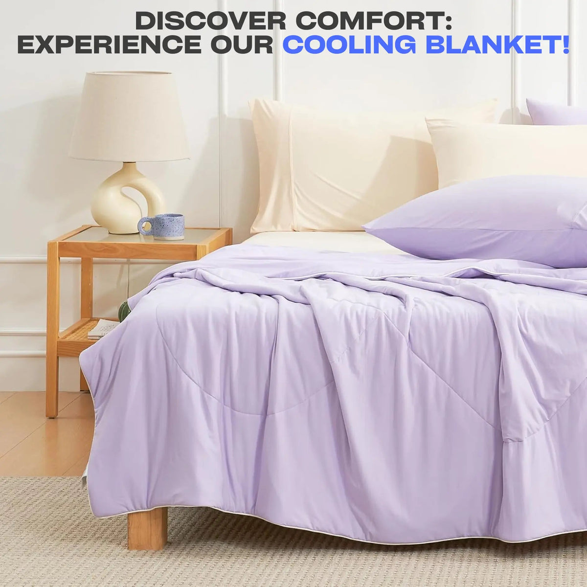 Ice Cooling Comforter Lightweight Breathable Bedroom Bedding