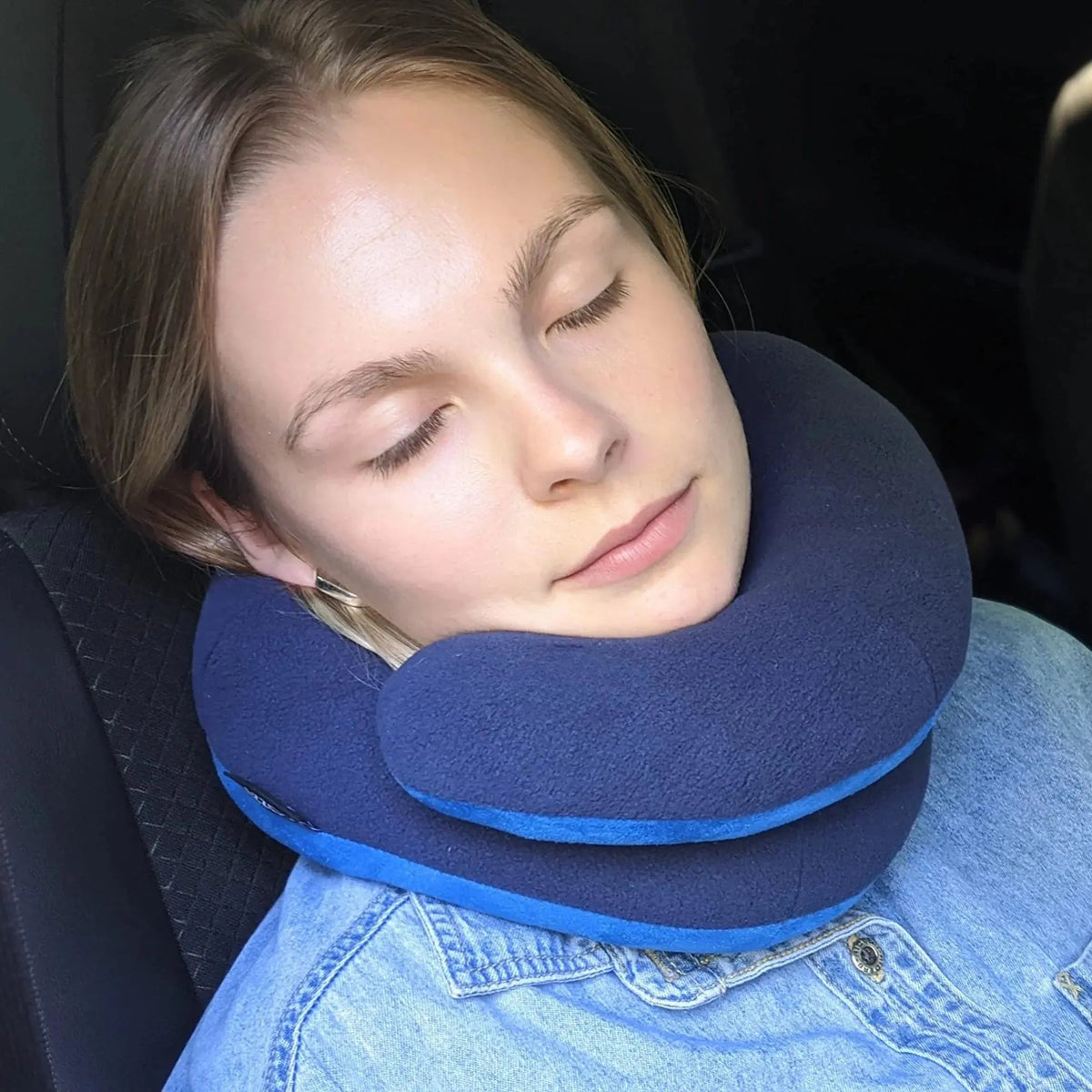 Double Support Travel Neck Pillow for Flights and Long Car Rides