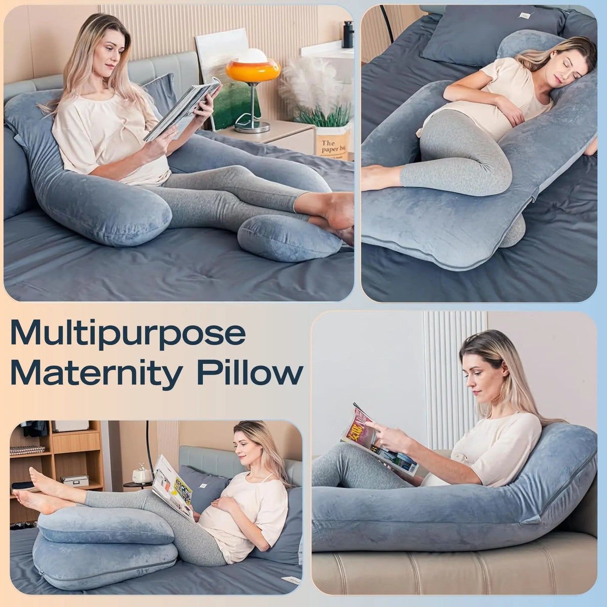 Mama Chill Pillow - U-Shaped Cooling Pregnancy Body Pillow