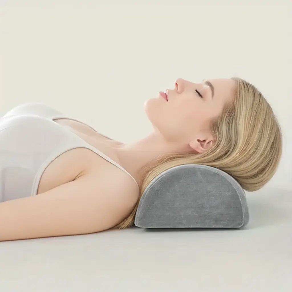Half Moon Bolster Pillow for Legs Support Comfort Bed Rest