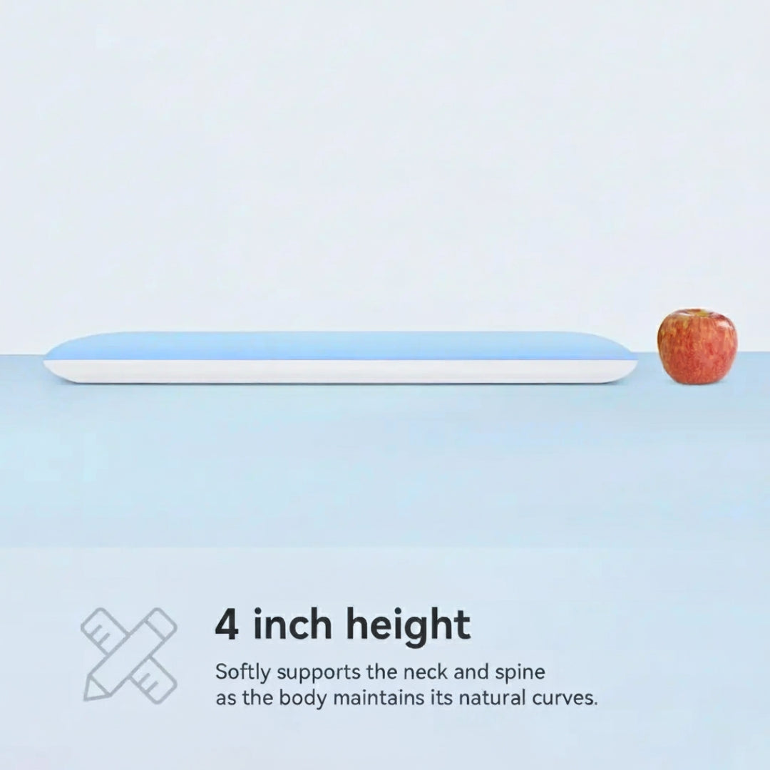 Hyper Slim Memory Foam Pillow for Stomach and Back Sleepers