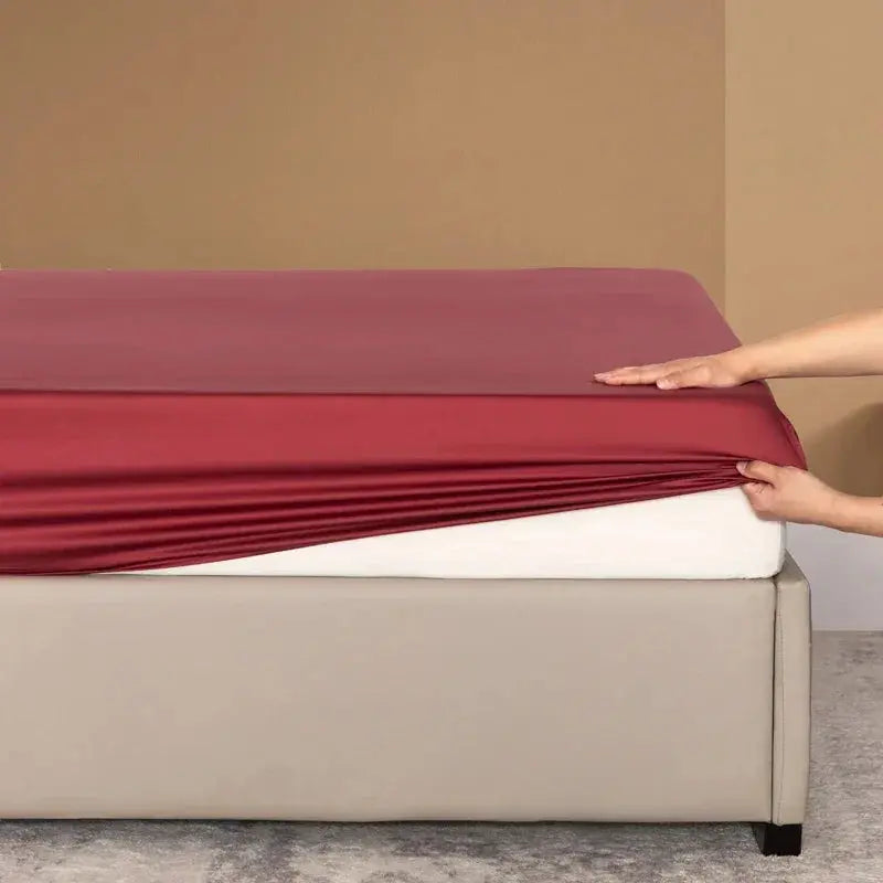 Bamboo Cooling Fitted Sheet Soft Breathable Bedroom Bedding