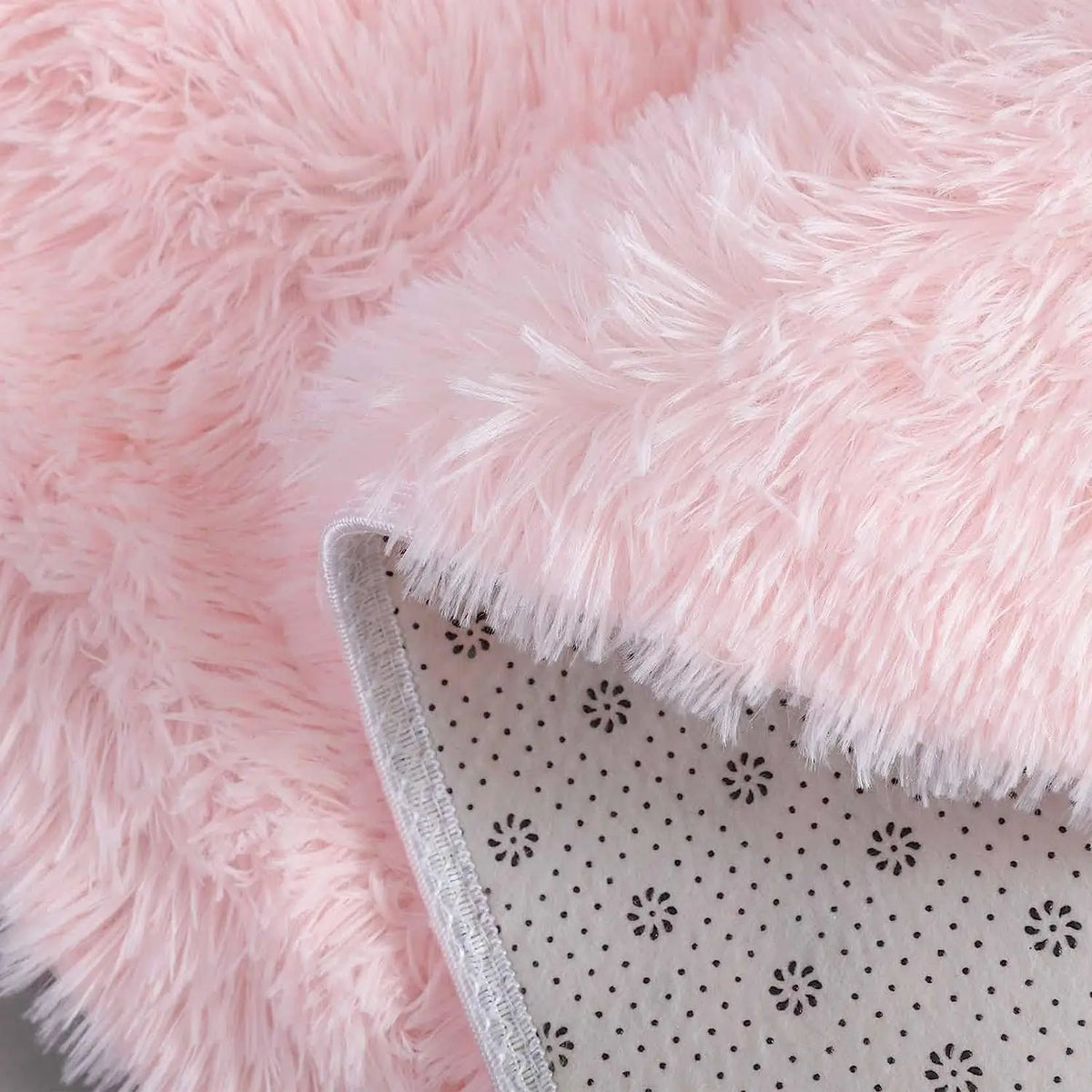 Fluffy Round Area Rug for Kids Girls Bedroom Nursery Playroom Floor
