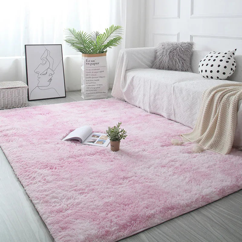 Fluffy Faux Fur Hall Carpet for Living Room Bedroom Kids Room Dorm