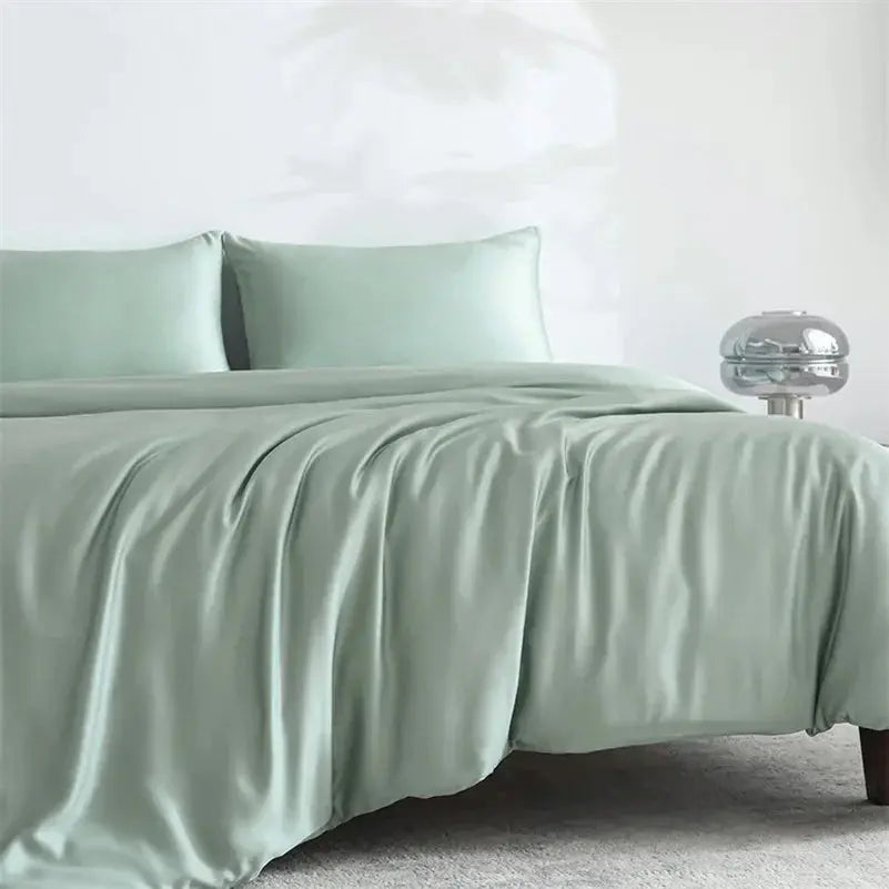 Luxury Bamboo Bed Sheets Set Soft Breathable 4 Piece Bedding