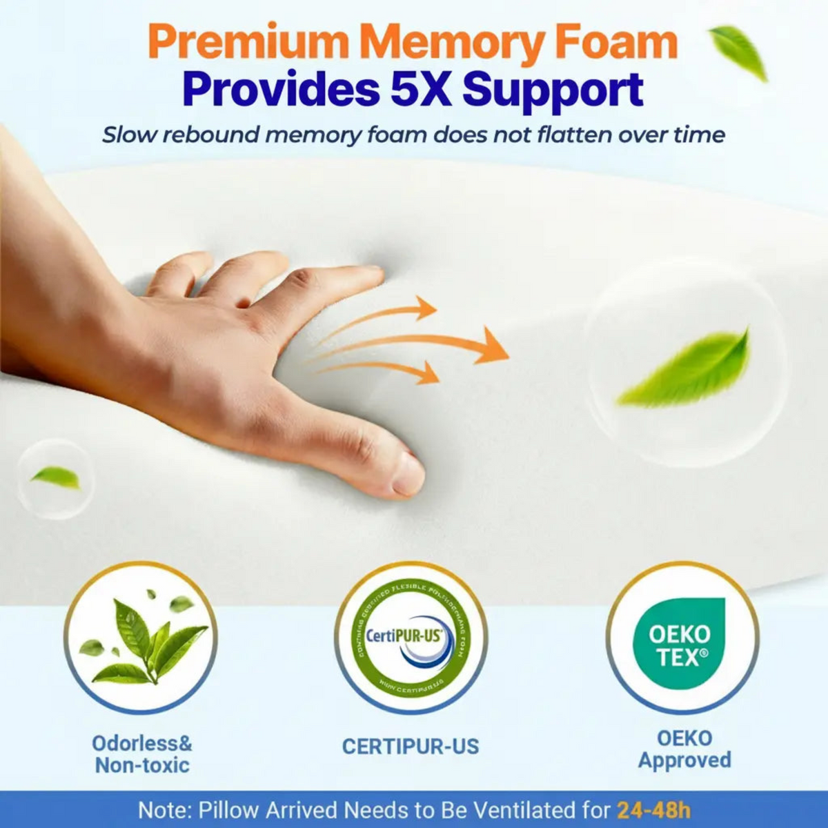 Side Sleeper Arm Pillow with Ergonomic Foam Support Design