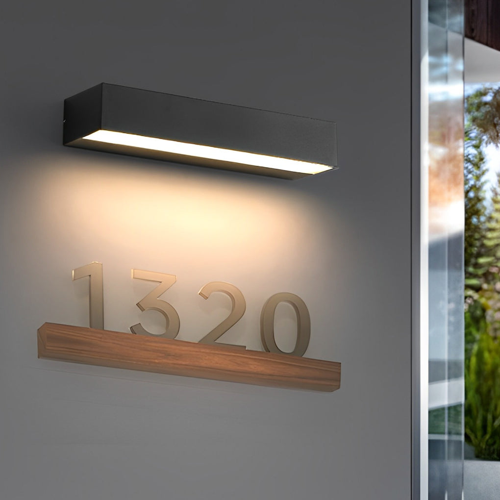 Exterior Porch Light Fixtures Modern Waterproof Door Number LED Light
