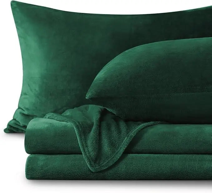 Flannel Fleece Bedding Set Sheet and Pillowcases Cozy Warm