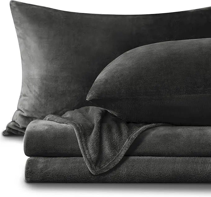 Flannel Fleece Bedding Set Sheet and Pillowcases Cozy Warm