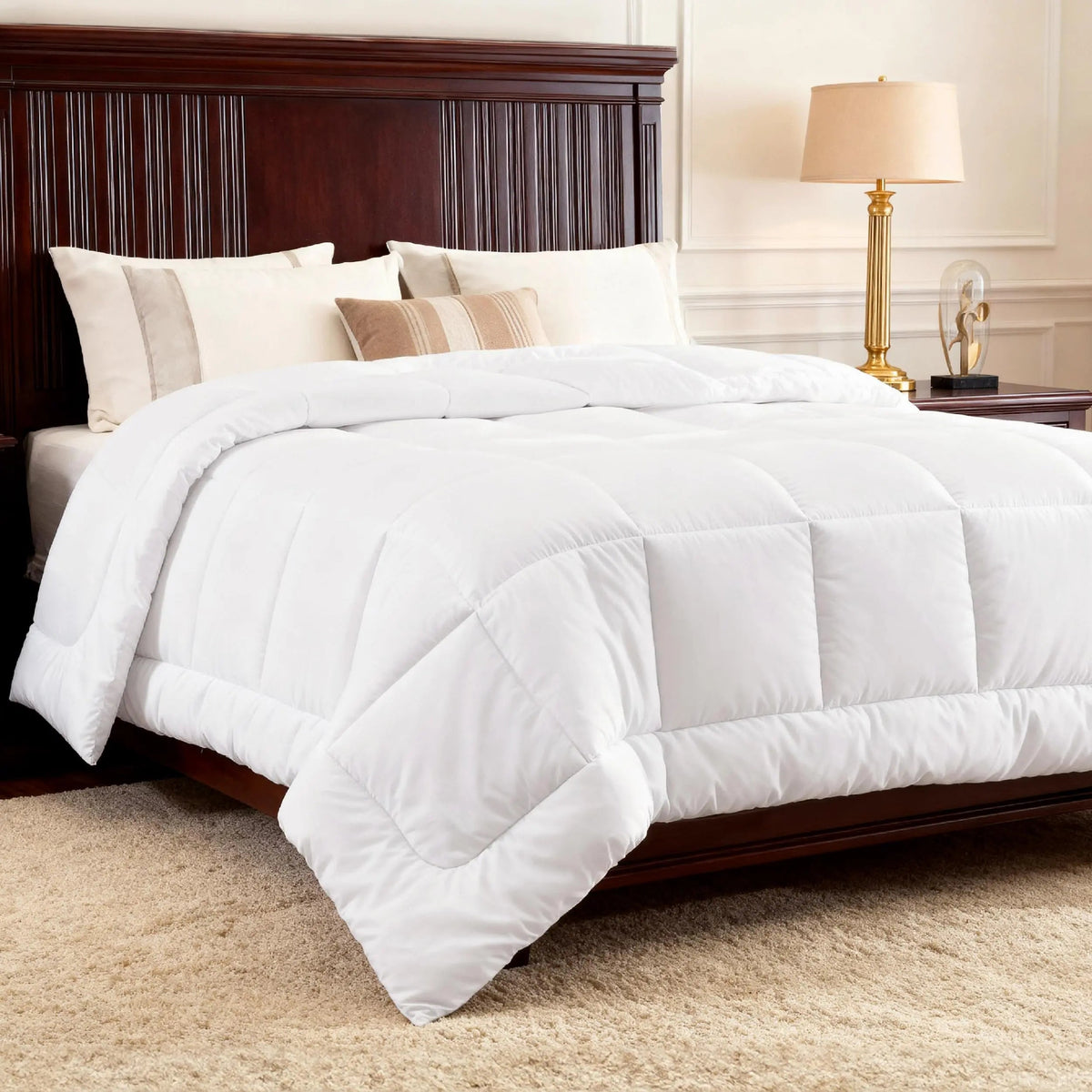 Down Alternative Comforter Soft Fluffy Bedroom Bedding