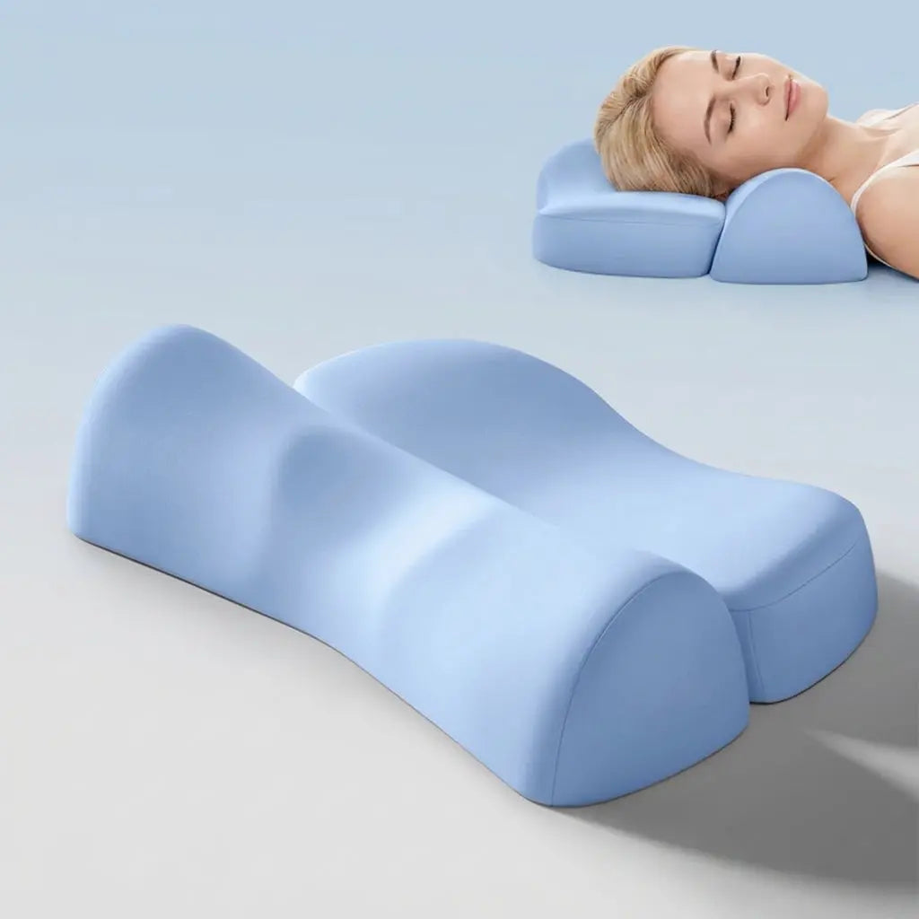 Ergonomic Contour Pillow Zoned Support Memory Foam Sleep