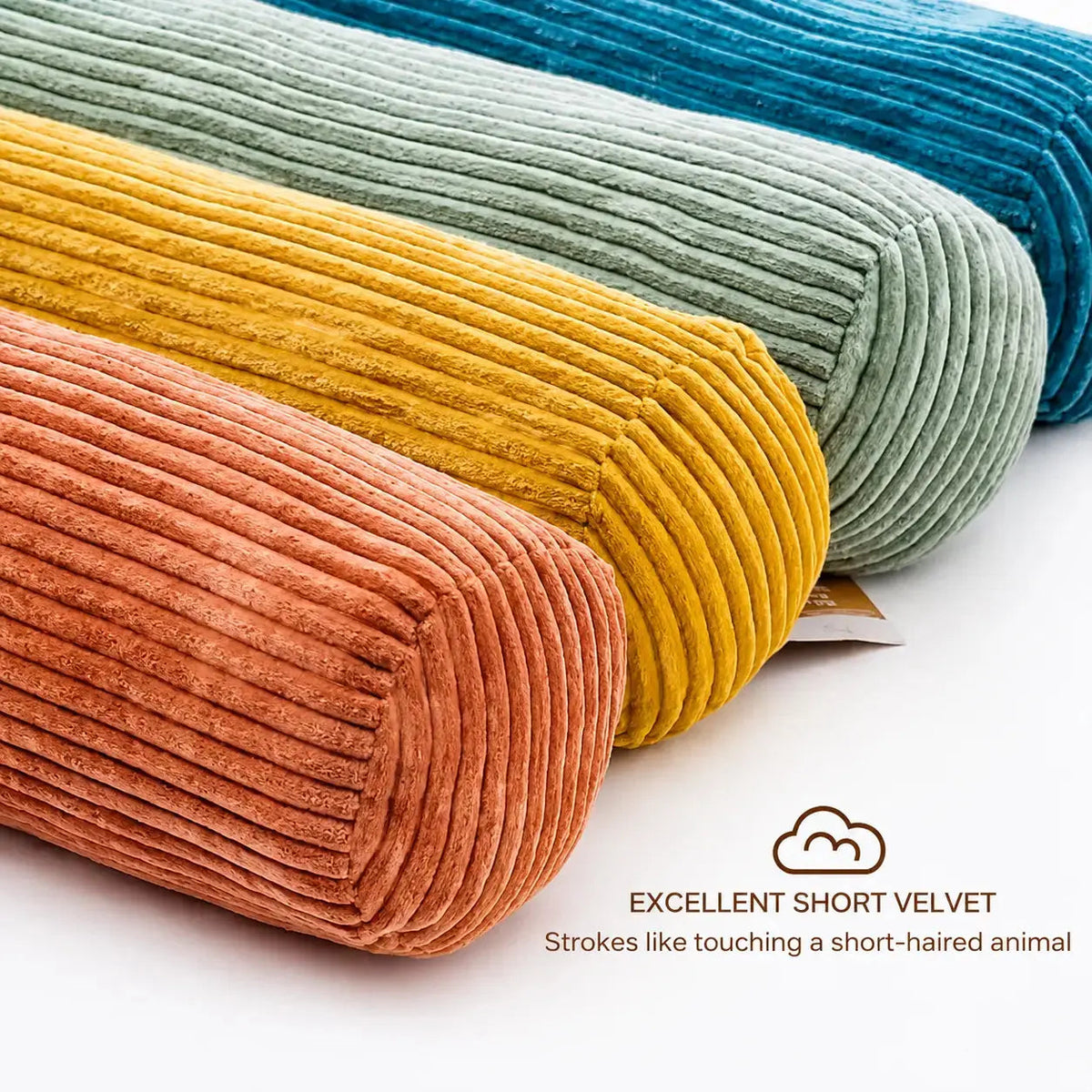 Knit Bolster Cushion Decorative Support Bed Sofa Chair