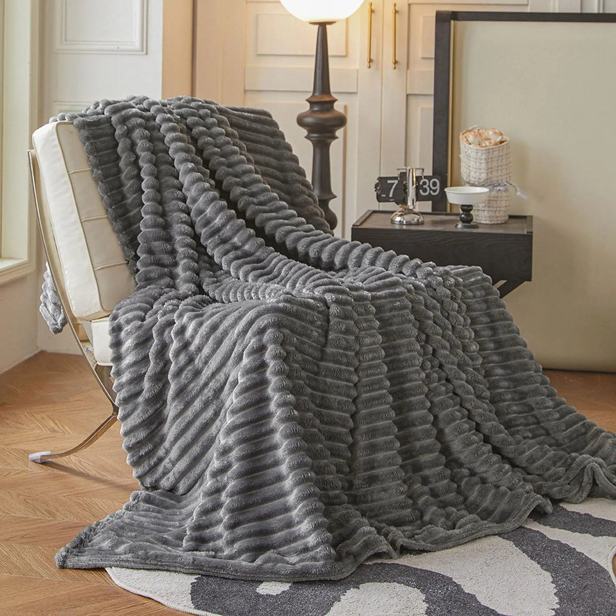 Faux Fur Throw Blanket Soft Plush Warm Sofa Bed Home Decor