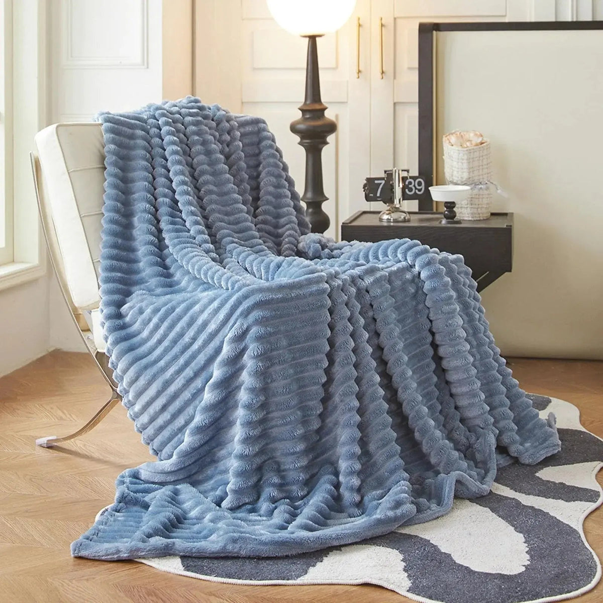 Faux Fur Throw Blanket Soft Plush Warm Sofa Bed Home Decor
