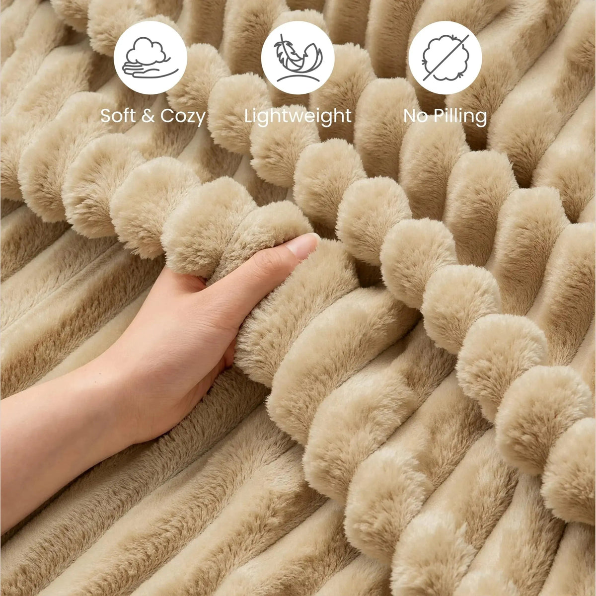 Faux Fur Throw Blanket Soft Plush Warm Sofa Bed Home Decor