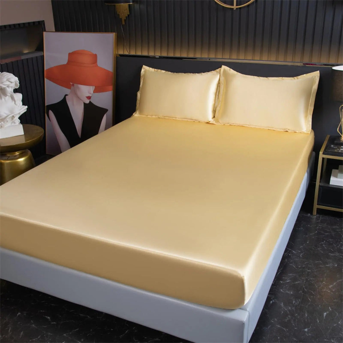 Bamboo Cooling Fitted Sheet Soft Breathable Bedroom Bedding