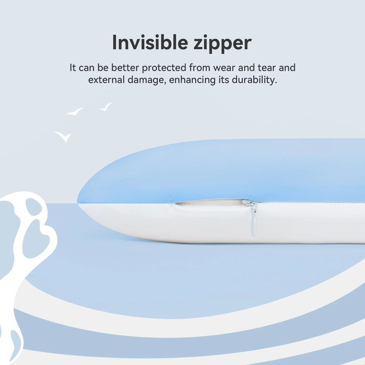 Hyper Slim Memory Foam Pillow for Stomach and Back Sleepers