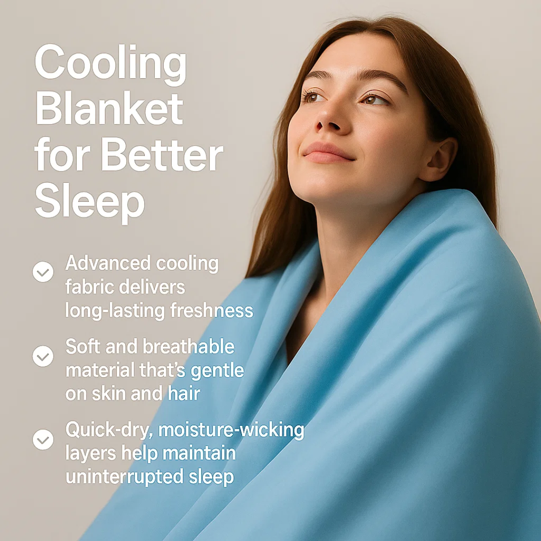 Cooling Blanket for Hot Sleepers Night Sweats and Summer Bed Comfort