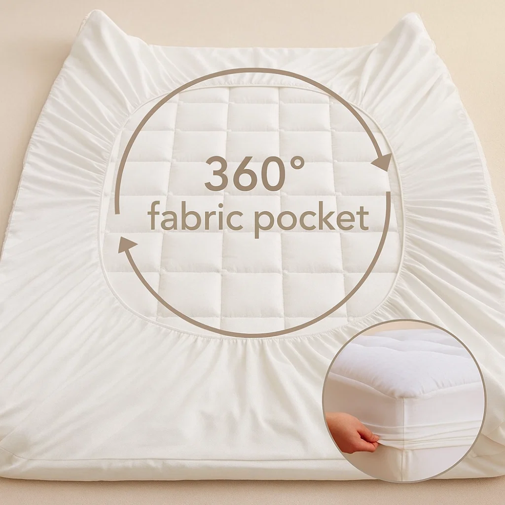 Cooling Mattress Topper for Back Pain and Plush Bed Comfort
