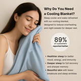 Cooling Blanket for Hot Sleepers Night Sweats and Summer Bed Comfort