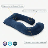 U Shaped Pregnancy Body Pillow for Cooling Full Body Support