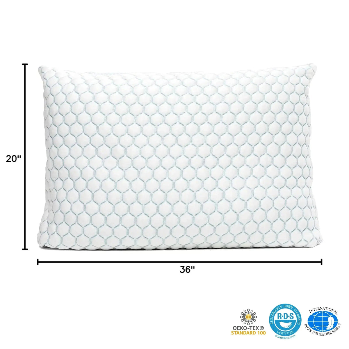 Shredded Memory Foam Pillow Cooling Adjustable Support