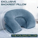 Adjustable U Shaped Reading Pillow with Folding Modular Design