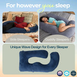 U Shaped Pregnancy Body Pillow for Cooling Full Body Support