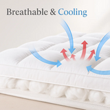 Cooling Mattress Topper for Back Pain and Plush Bed Comfort