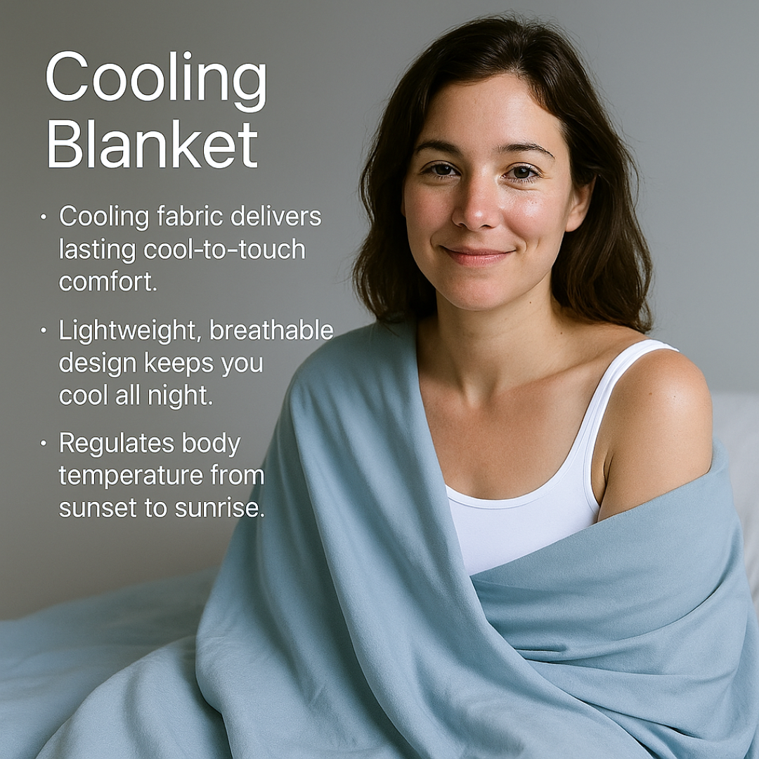 Cooling Blanket for Hot Sleepers Night Sweats and Summer Bed Comfort