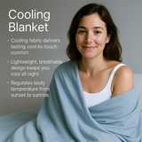 Cooling Blanket for Hot Sleepers Night Sweats and Summer Bed Comfort