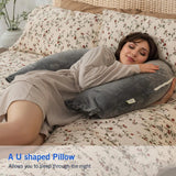 Adjustable U Shaped Reading Pillow with Folding Modular Design