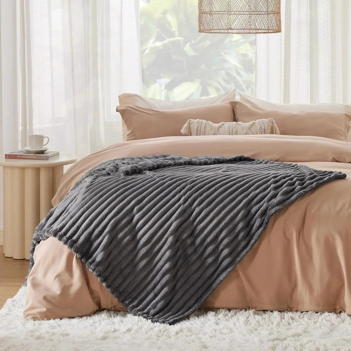 Faux Fur Throw Blanket Soft Plush Warm Sofa Bed Home Decor