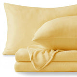 Flannel Fleece Bedding Set Sheet and Pillowcases Cozy Warm