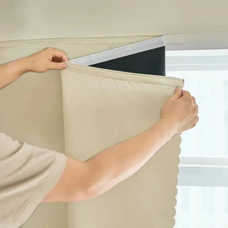 Self Adhesive Portable Blackout Curtain for Bedroom and Travel