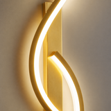 Virela Sculptural Wave Wall Light