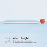 Hyper Slim Memory Foam Pillow for Stomach and Back Sleepers