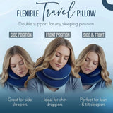 Double Support Travel Neck Pillow for Flights and Long Car Rides