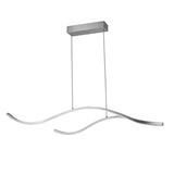 Curved LED Pendant Light Wavy LED Metal Ceiling Light