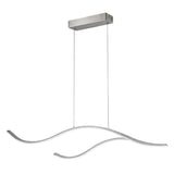 Curved LED Pendant Light Wavy LED Metal Ceiling Light