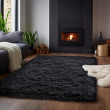 VIKAMA Fluffy Slip-Resistant Area Rug for Living Room Bedroom Bathroom