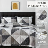 Abstract Duvet Cover Set 3 Piece Modern Bedroom Bedding