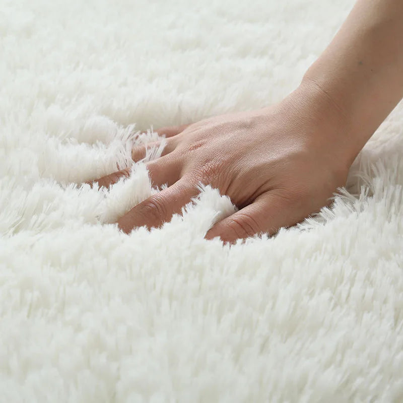 Fluffy Faux Fur Hall Carpet for Living Room Bedroom Kids Room Dorm