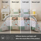 Floral Splice Duvet Set 3 Piece Bedroom Bedding Decor