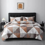 Abstract Duvet Cover Set 3 Piece Modern Bedroom Bedding