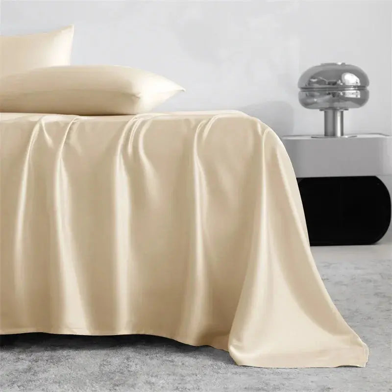Luxury Bamboo Bed Sheets Set Soft Breathable 4 Piece Bedding