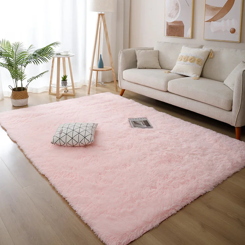 Fluffy Faux Fur Hall Carpet for Living Room Bedroom Kids Room Dorm
