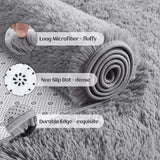 Tie-Dye Fluffy Shag Area Rug for Bedroom Living Room Nursery Floors