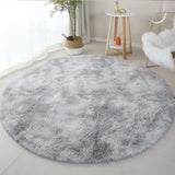 Fluffy Round Area Rug for Kids Girls Bedroom Nursery Playroom Floor
